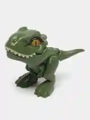 Тёмно-зелёный динозавр T-Rex в яйце, с подвижной челюстью и конечностями