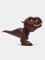 Тёмно-коричневый динозавр T-Rex в яйце, с подвижной челюстью и конечностями