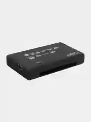 Черный картридер внешний USB 2.0 CBR CR-455, All-in-one, SDHC, для чтения/записи карт памяти