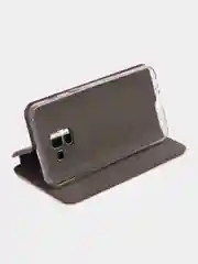 Пурпурный чехол-книжка на Samsung Galaxy A8 2018, Самсунг Галакси А8 2018