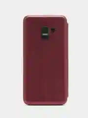 Пурпурный чехол-книжка на Samsung Galaxy A8 2018, Самсунг Галакси А8 2018