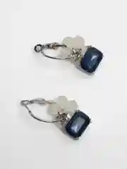 Синий серьги женские с камнем