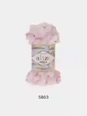 Конфетный пряжа Alize Puffy Color, петельки большие, 100 г, 9 м