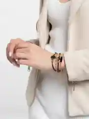 Белый браслеты на руку плетеные, набор