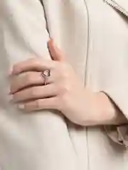 Серебряный кольцо "Сердце"