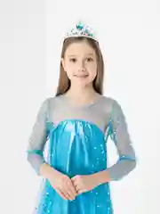Детское платье Эльзы "Холодное сердце", корона в комплекте
