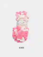 Тёмно-розовый пряжа Alize Puffy Color, петельки большие, 100 г, 9 м