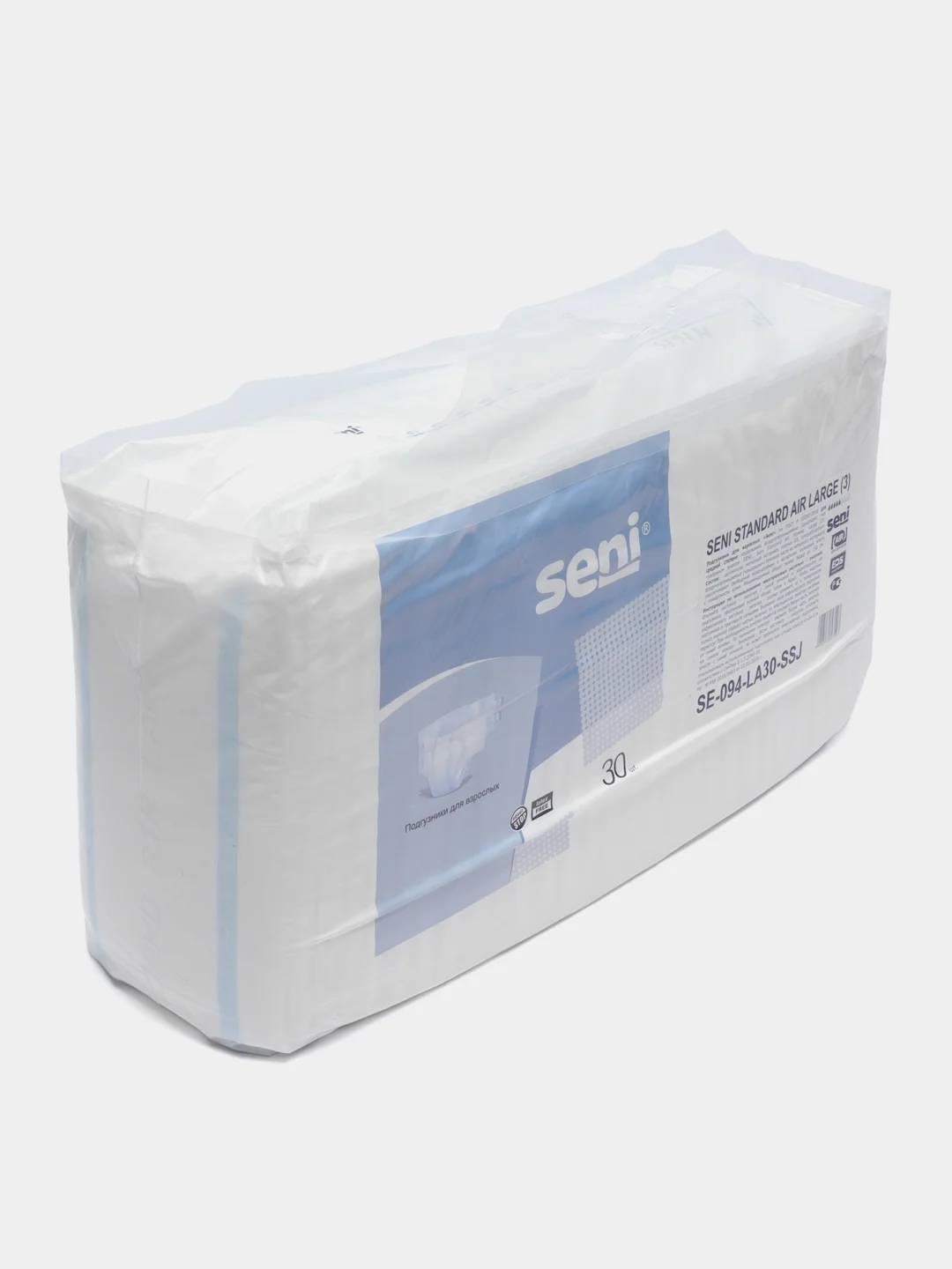 Подгузники для взрослых Seni standart air, 30 штук, размер S, М, L, XL