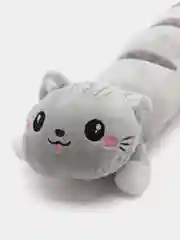 Серый кот батон, мягкая игрушка-подушка