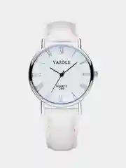 Белый часы унисекс Yazole 268, в подарочной коробке-шкатулке