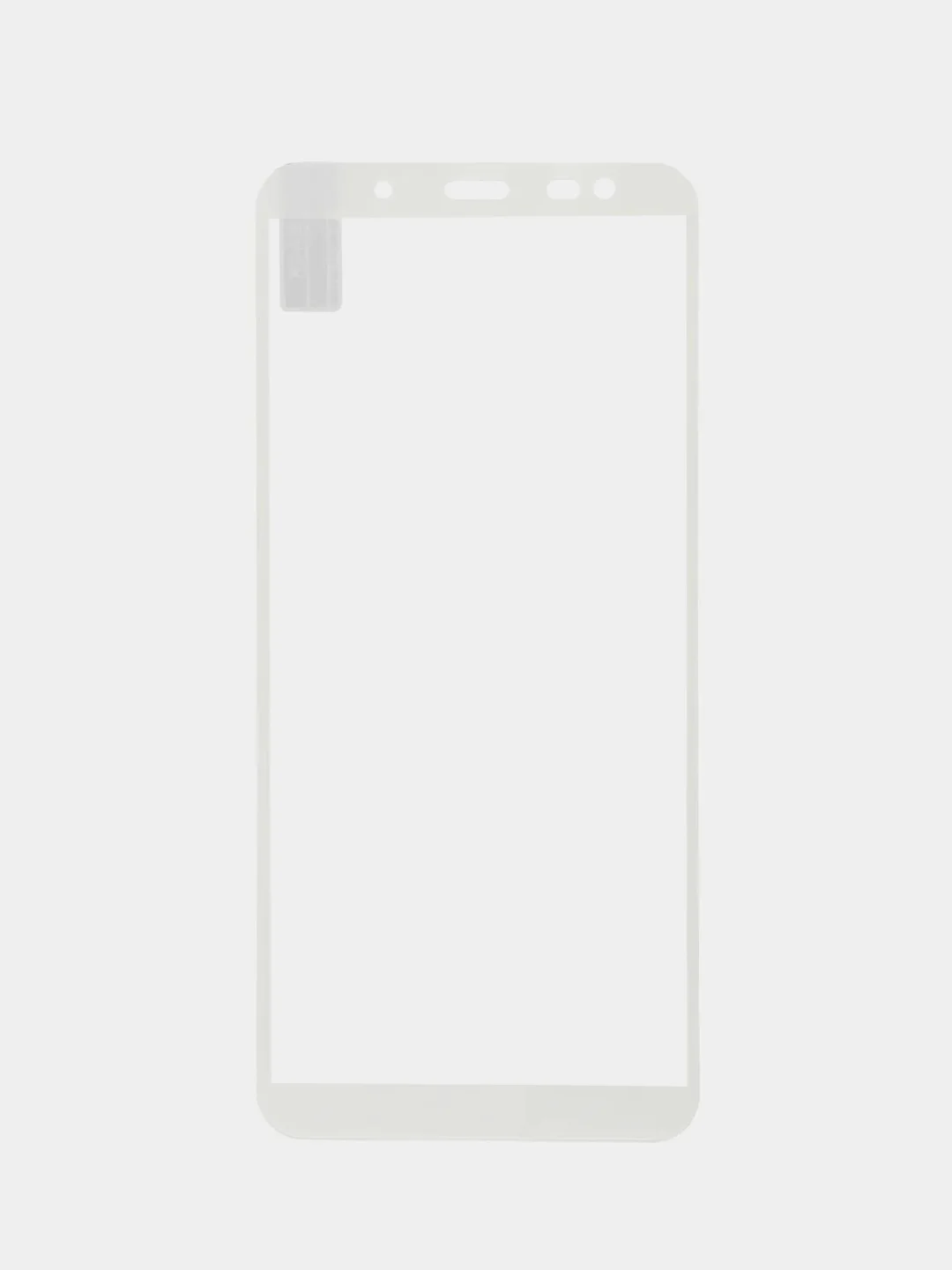 Белый защитное стекло Samsung J6 2018