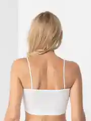 Белый топ лиф, на бретелях, женский, базовый