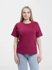 Бордовый футболка женская оверсайз Хоум Стайл, 2095Ф