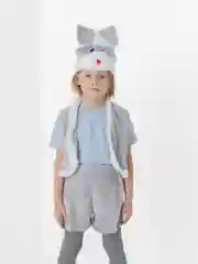 Карнавальный костюм "Зайчик" серый, 3-5 лет, рост 104-116 см