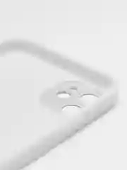 Белый чехол для iPhone (Айфон) 11 со стеклянной панелью