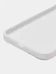 Белый чехол для iPhone (Айфон) 11 со стеклянной панелью
