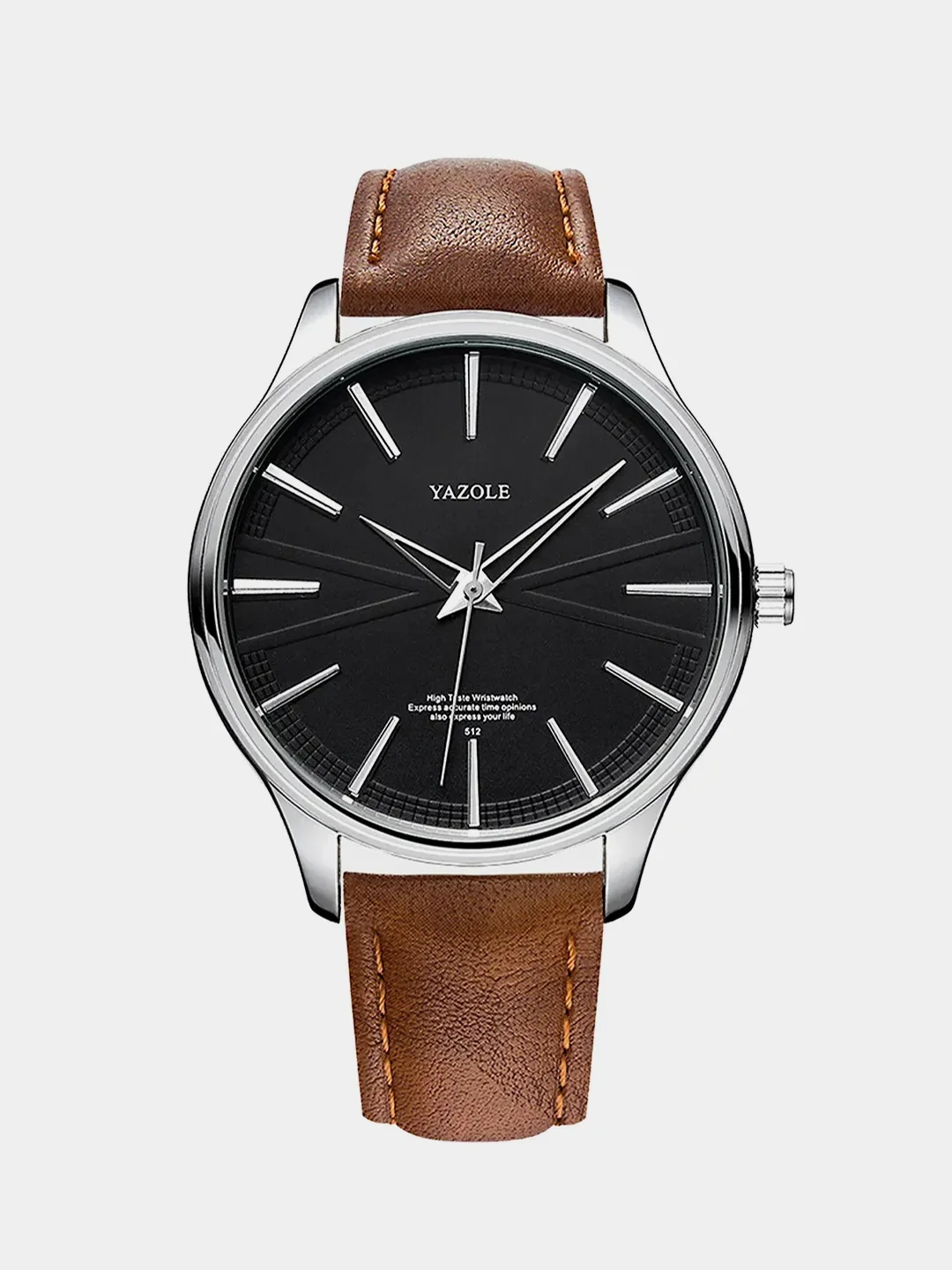 Угольный мужские часы Yazole 512, в подарочной коробке-шкатулке