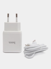 Сетевое зарядное устройство Hoco N5 + Type-C to Lightning Быстрая зарядка QC3.0 PD 20W