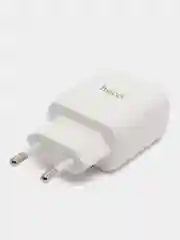 Белый сетевое зарядное устройство Hoco N5 + Type-C to Type-C Быстрая зарядка QC3.0 PD 20W