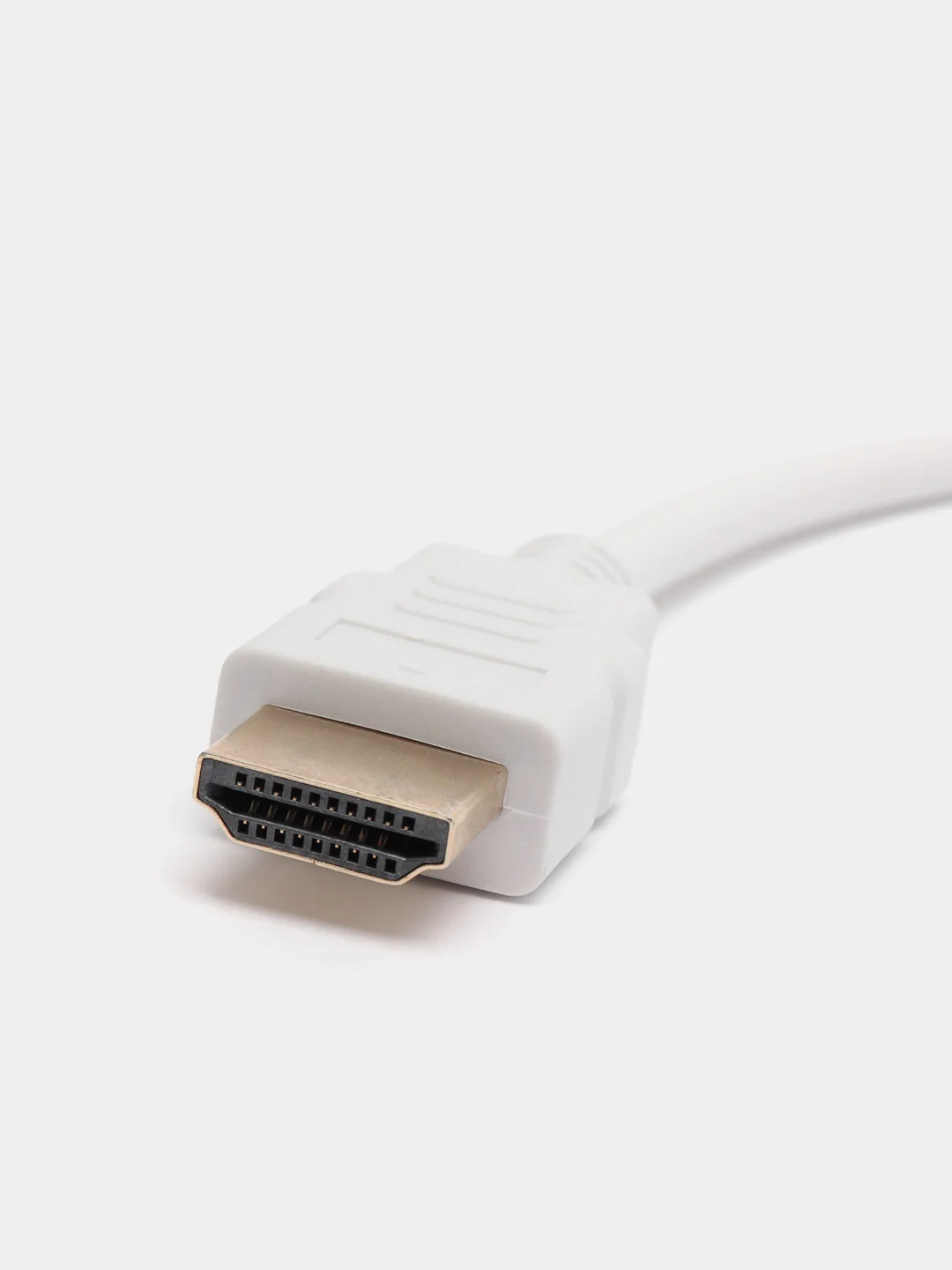 Белый адаптер Конвертер HDMI to VGA + AUX кабель