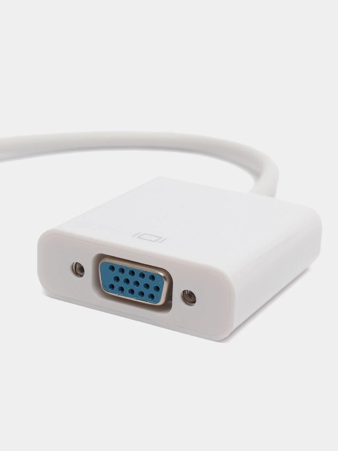 Белый адаптер Конвертер HDMI to VGA + AUX кабель
