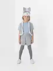 Карнавальный костюм "Зайчик" серый, 3-5 лет, рост 104-116 см