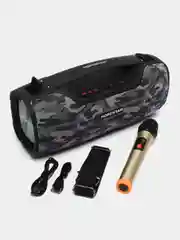 Зелёный хаки портативная колонка Hopestar A6Pro, 55W с микрофоном
