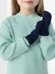 Черный варежки детские
