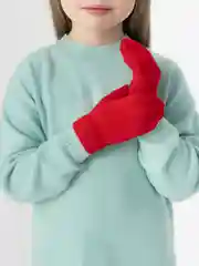Красный варежки детские