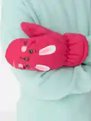 Пастельно-коралловый детские варежки