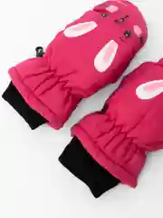 Пастельно-коралловый детские варежки