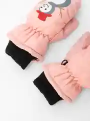 Розовый детские варежки