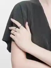Серебряный кольца женские, набор из 3 штук