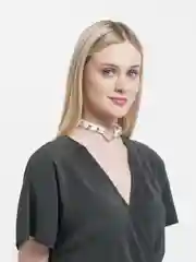 Белый чокер "Сердце" женский