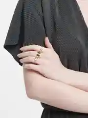 Золотой кольца женские, набор из 3 штук