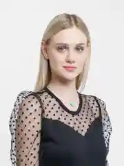 Золотой цепочка на шею с подвеской в виде камня голубого цвета