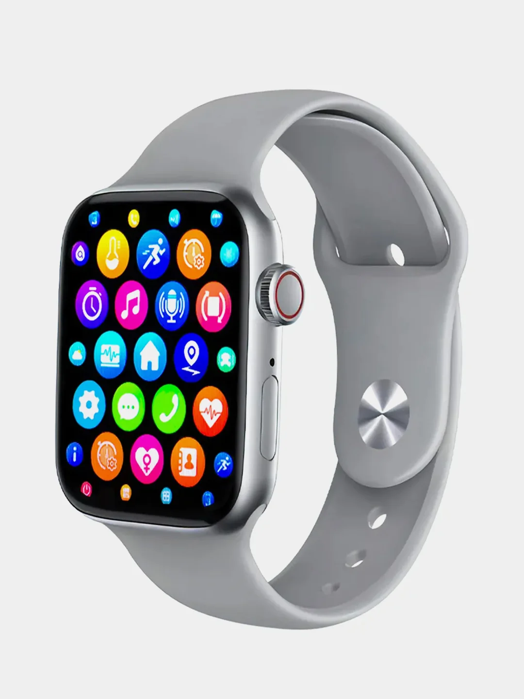 Серебряный умные смарт фитнес часы Smart Watch DT No.1, 45mm