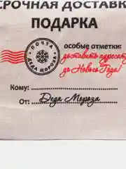 Мешок новогодний "Почта Деда Мороза", северная почта