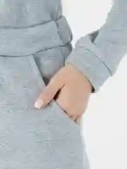 Розовый тёплый комбинезон женский, флисовый, с ушками
