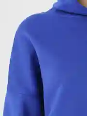 Синий худи женское, с капюшоном, оверсайз, утеплённые, для девушек