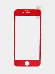 Красный защитное  стекло c силиконовыми краями  IPHONE 6