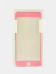 Защитное стекло для iPhone 6 Plus, в упаковке, 4D, закругленное, розовое