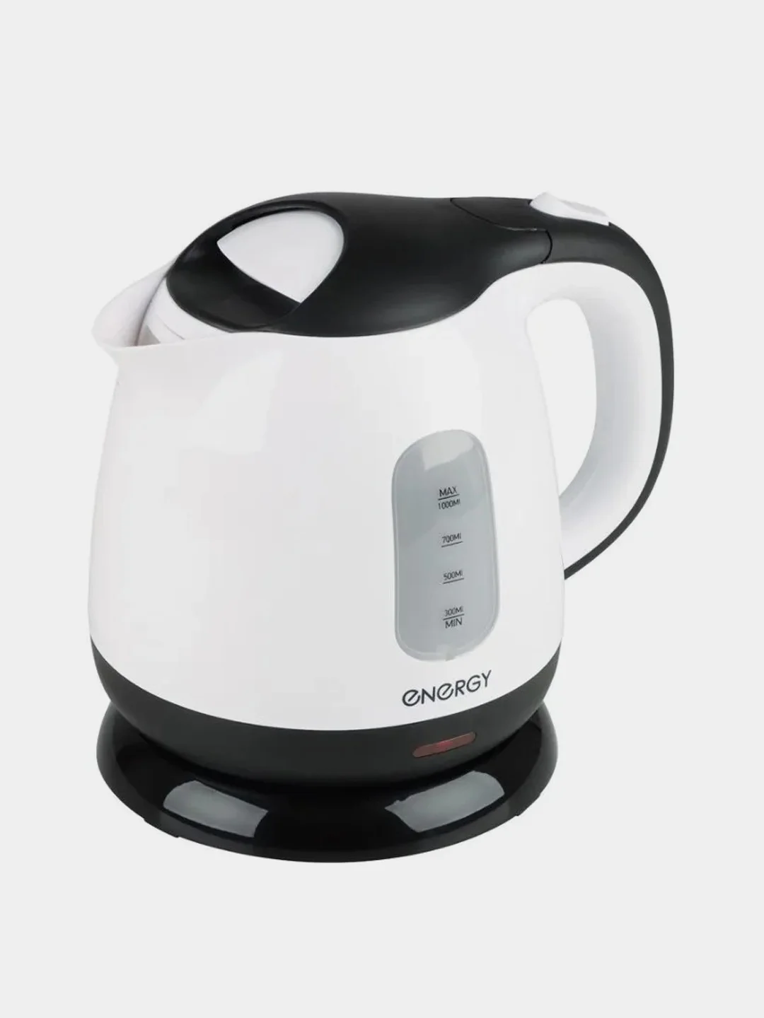 Чайник ENERGY E-275, 1100Вт, 1л, пластик, бело-черный