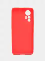 Красный чехол силиконовый Xiaomi 12 Lite (Сяоми 12 Лайт), матовый