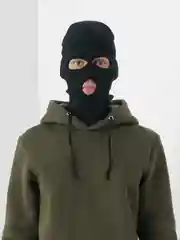 Белый балаклава трикотажная