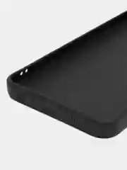 Черный чехол Samsung Galaxy A13 4G (Самсунг Галакси А13), прозрачный черный с защитой камеры