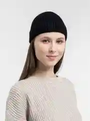 Черный шапка бини, вязаная, унисекс