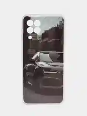 Хром чехол для Samsung Galaxy M33, Самсунг Галакси М33, с рисунком
