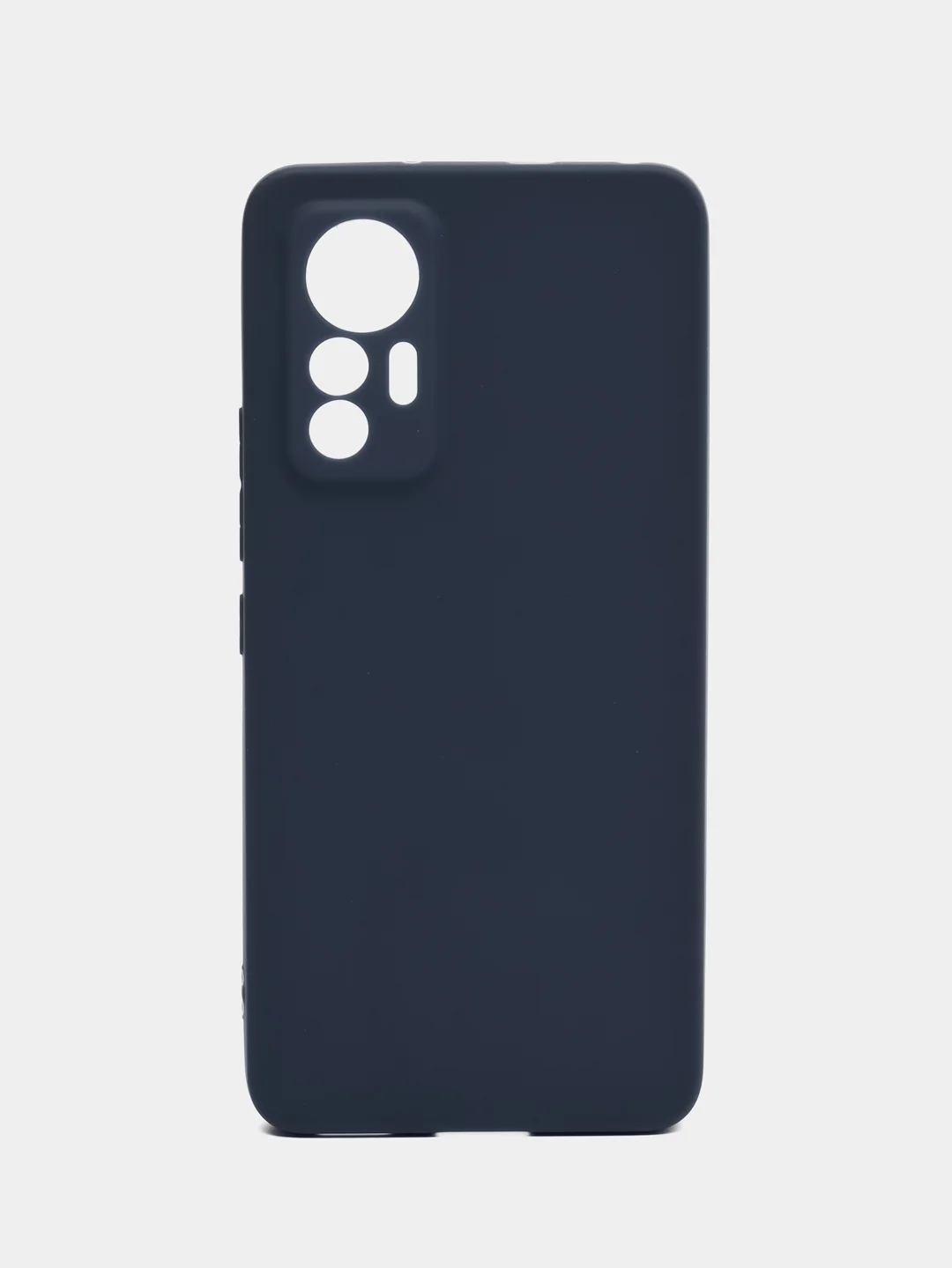 Темно-синий чехол силиконовый Xiaomi 12 Lite (Сяоми 12 Лайт), матовый