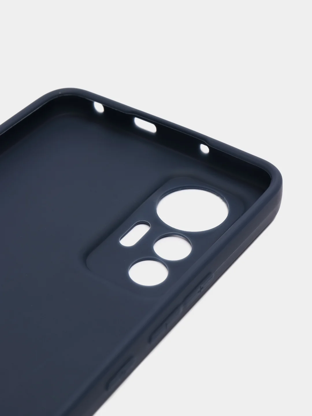 Темно-синий чехол силиконовый Xiaomi 12 Lite (Сяоми 12 Лайт), матовый